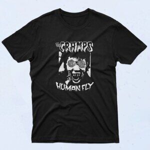 The Cramps Human Fly Vintage Punk Graphic T-Shirt – Retro Horror Punk Band Style